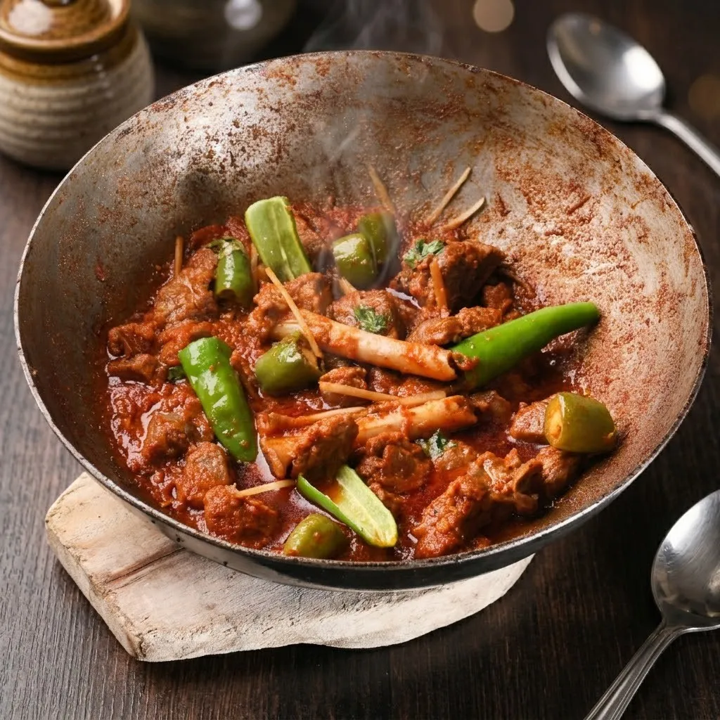 Mutton koyla karahi from Koyla Chai's menu